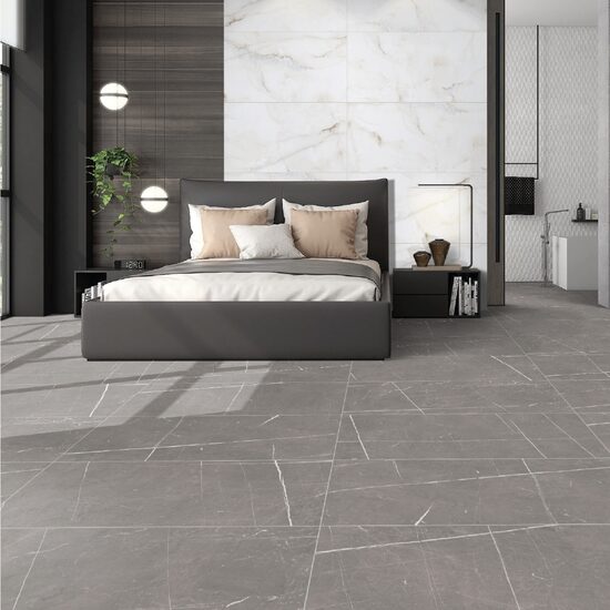 60×120 cm Goa Grey / Carving (~242 SEK/m²)